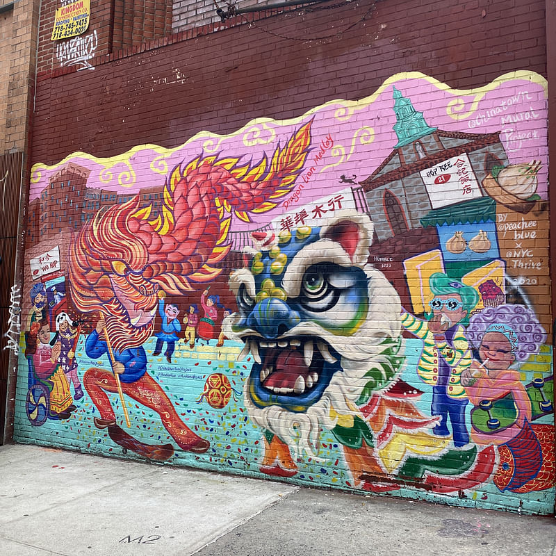 mural in New York by artist Peach Tao.