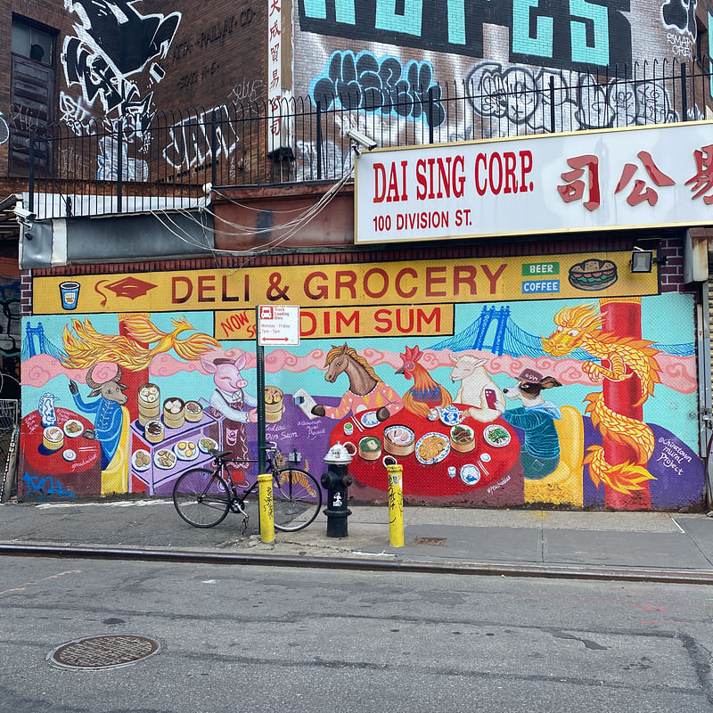 mural in New York by artist Peach Tao.