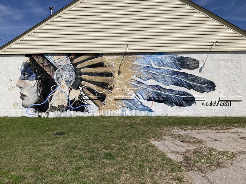 mural in Lawton by artist Robert Peterson.