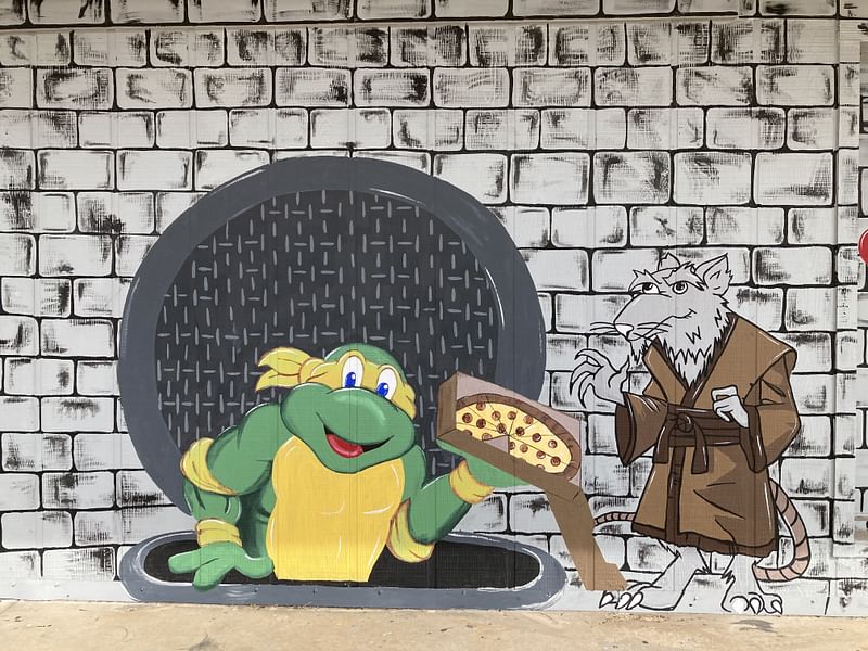 mural in Lawton by artist unknown.
