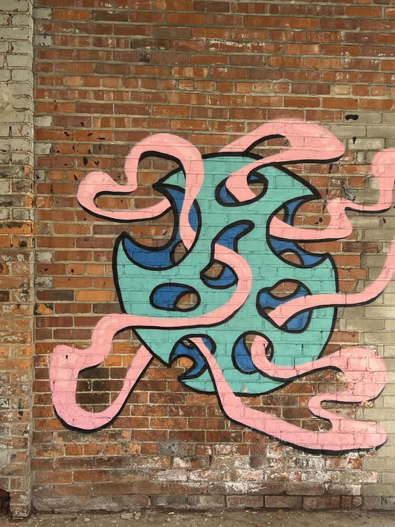 mural in Detroit by artist AJ Kesler.