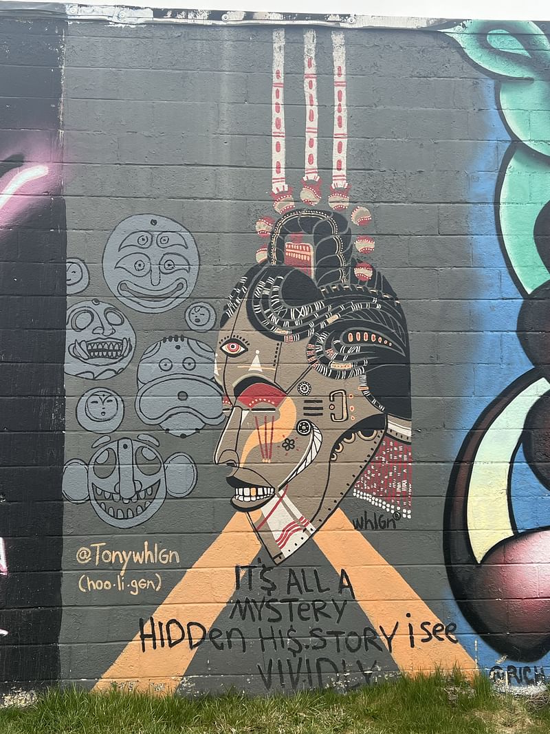 mural in Detroit by artist Tony Whlgn.