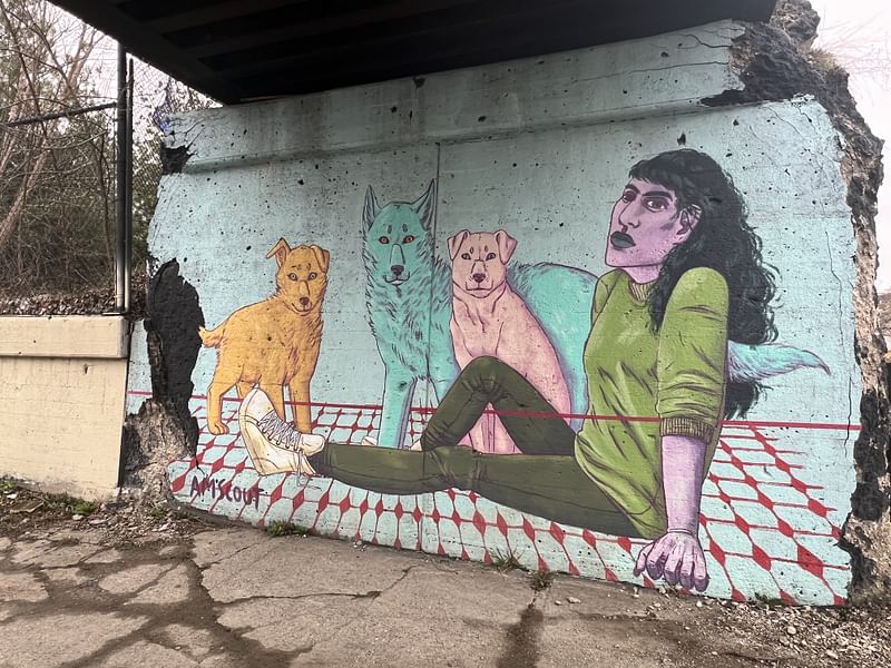 mural in Detroit by artist Allison Marie Scout.