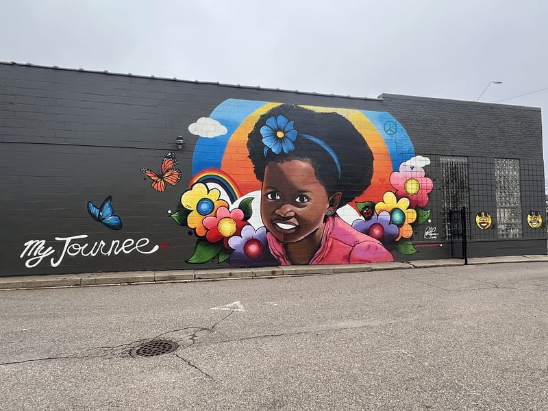 mural in Detroit by artist Phillip Simpson.