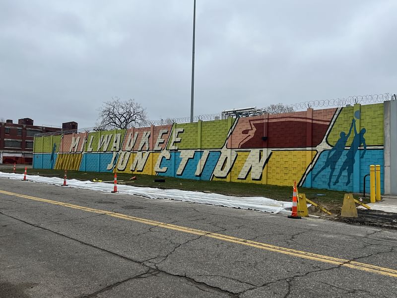 mural in Detroit by artist Robert Spence.
