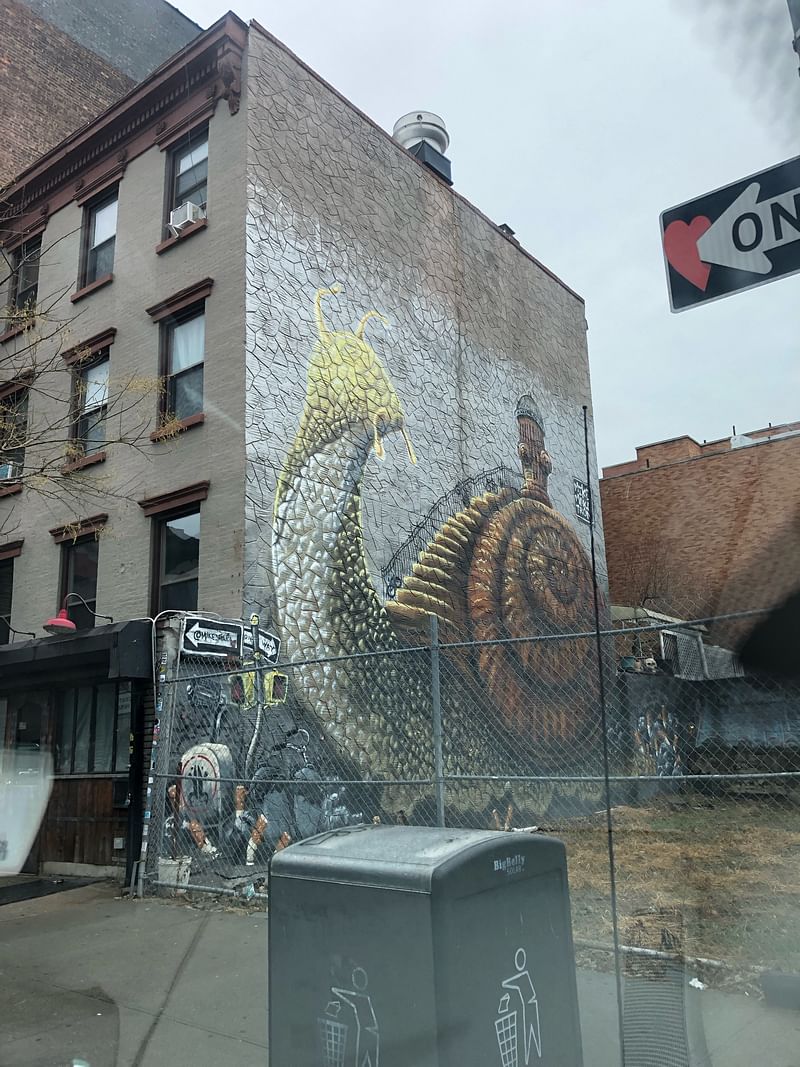 mural in Brooklyn by artist Mike Makatron.