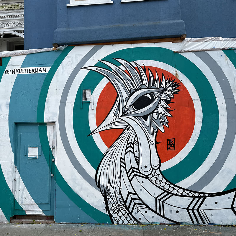 mural in San Francisco by artist Todd Kurnat.