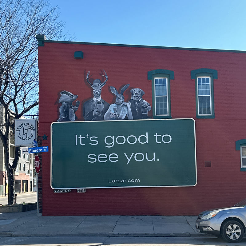 mural in Green Bay by artist unknown.