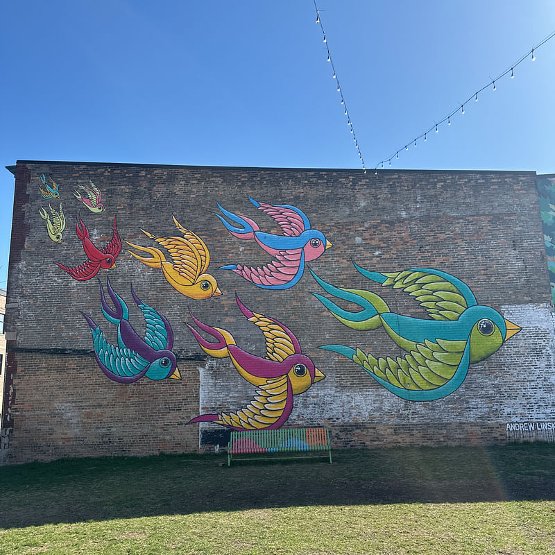 mural in Green Bay by artist unknown.