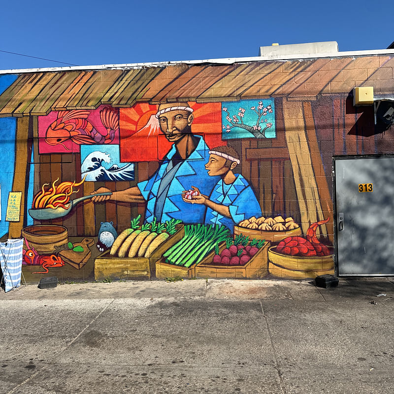 mural in Green Bay by artist unknown.