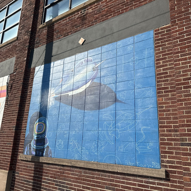 mural in Green Bay by artist unknown.