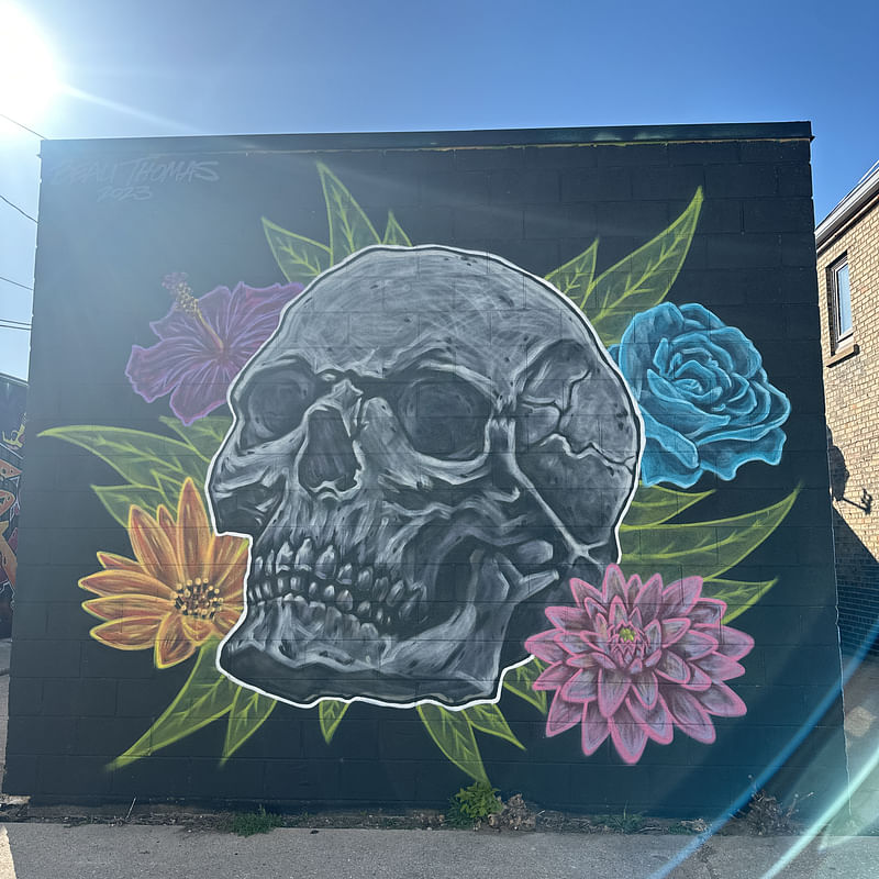 mural in Green Bay by artist Beau Thomas.