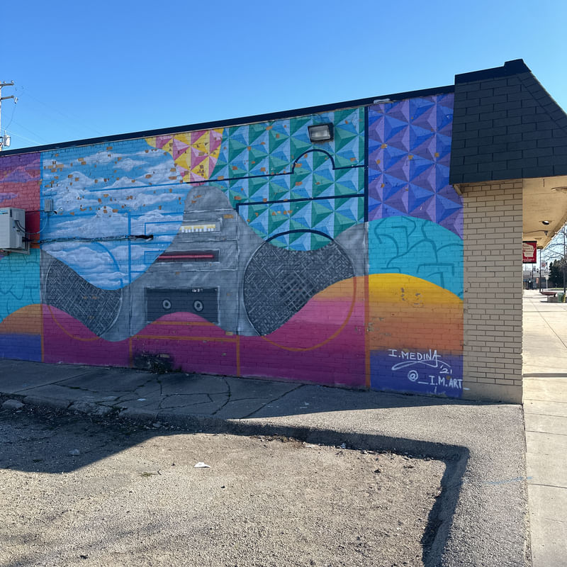 mural in Green Bay by artist Irineo E. Medina.