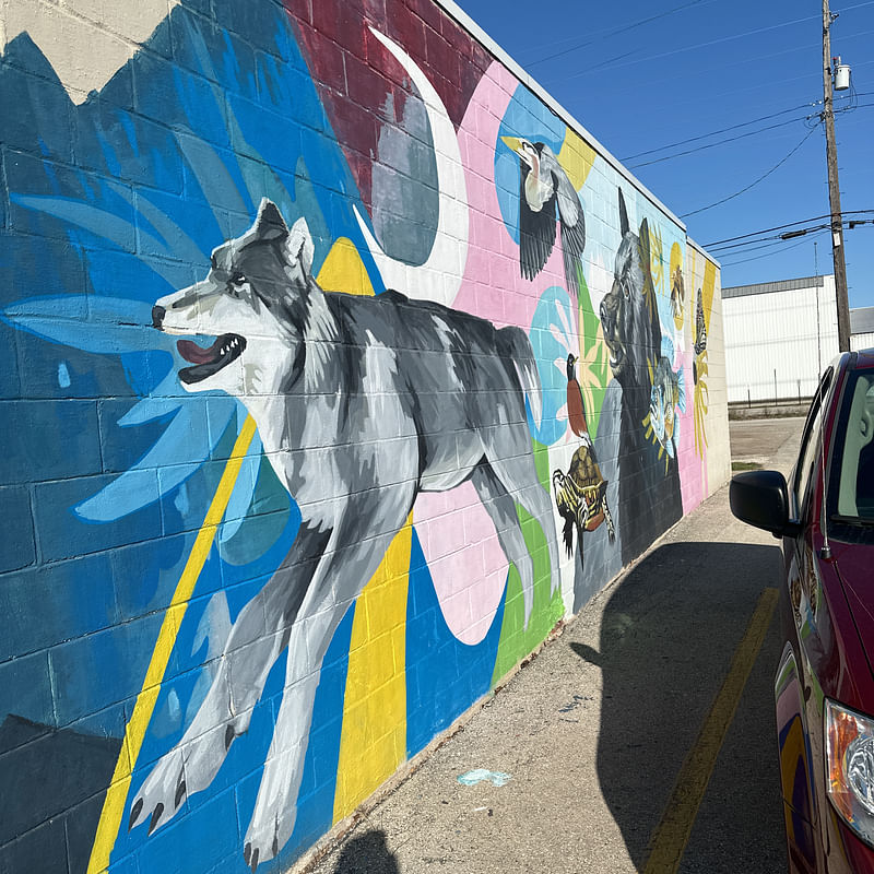 mural in Green Bay by artist unknown.