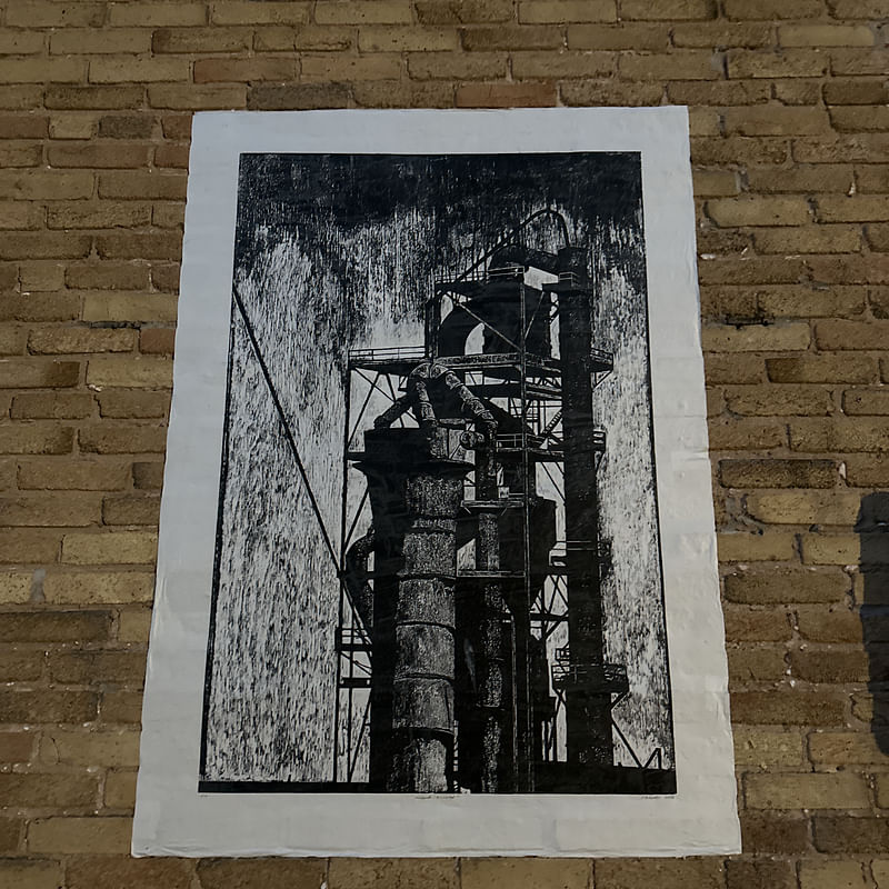 mural in Oshkosh by artist unknown.