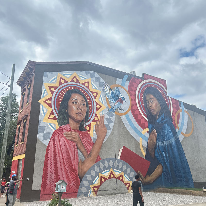 mural in Cincinnati by artist unknown.
