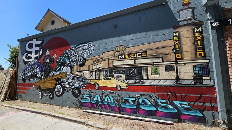 mural in San Jose by artist unknown.