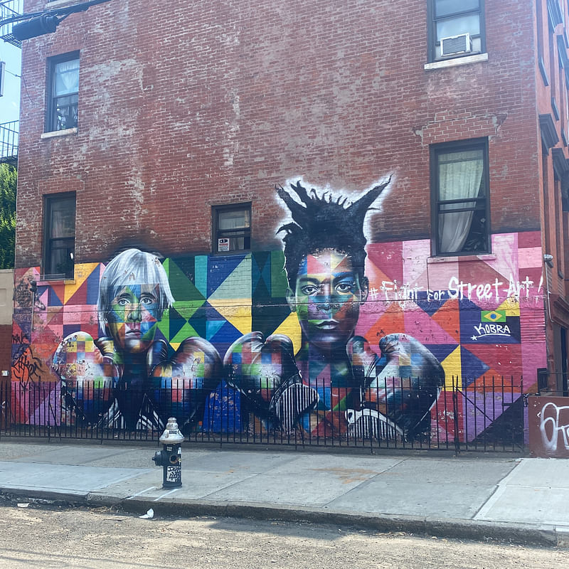 mural in Brooklyn by artist Eduardo Kobra.