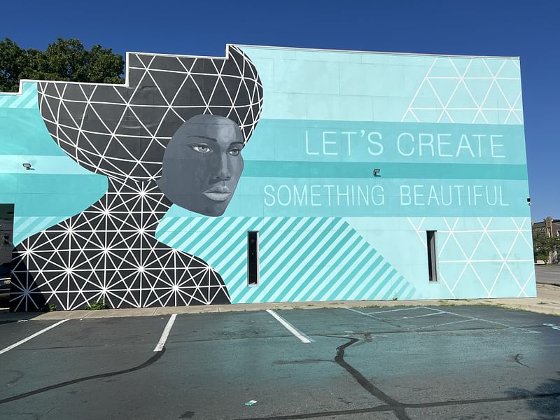 mural in Detroit by artist Michelle Tanguay.