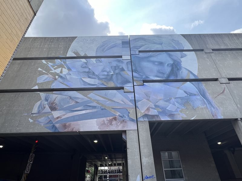 mural in Windsor by artist Luvsumone.