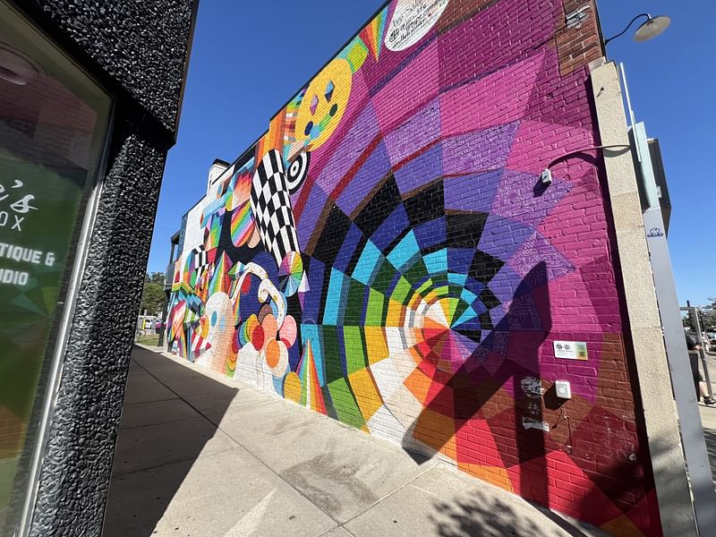 mural in Ferndale by artist Joey Salamon.