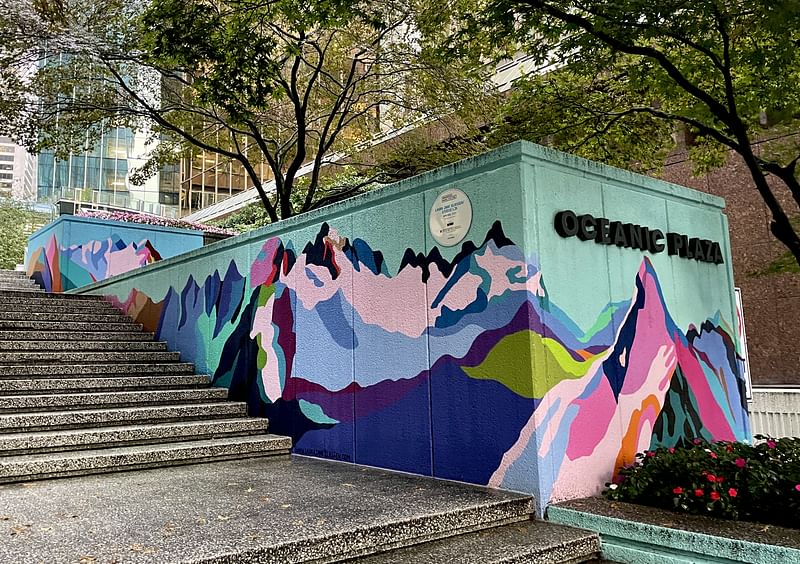 mural in Vancouver by artist unknown.