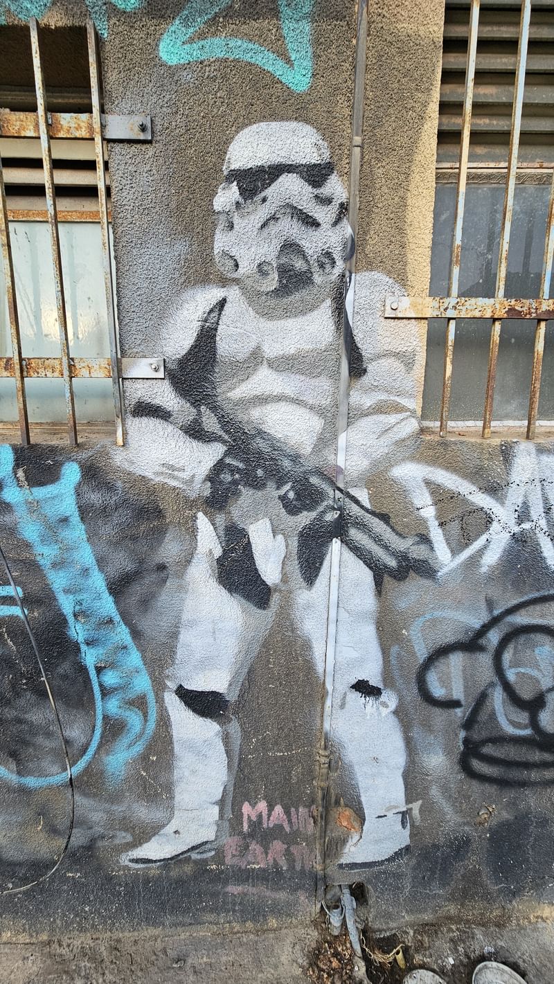 mural in Canberra by artist unknown.