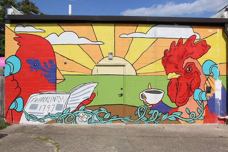 mural in Columbus by artist unknown.