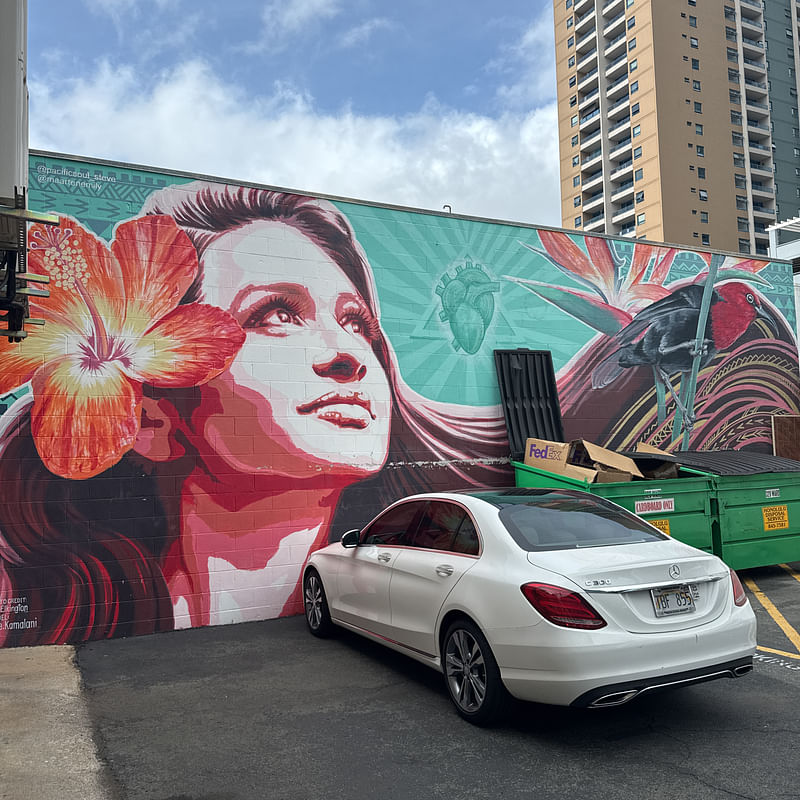mural in Honolulu by artist unknown.