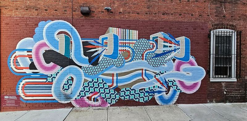 mural in Philadelphia by artist Adam Crawford.