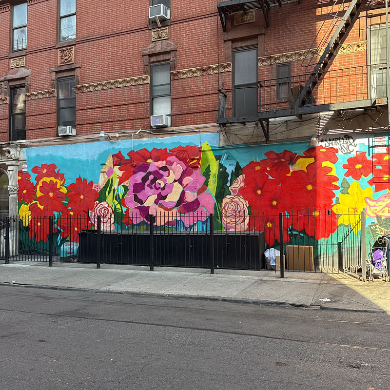 mural in New York by artist Jose Aurelio Baez.