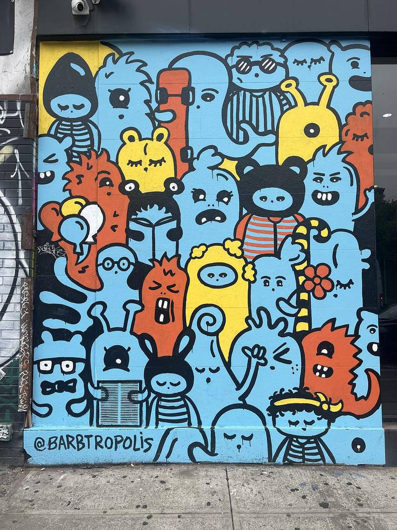 mural in New York by artist Barbtropolis.