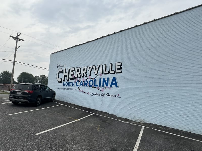 mural in Cherryville by artist unknown.