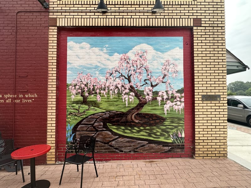 mural in Cherryville by artist unknown.