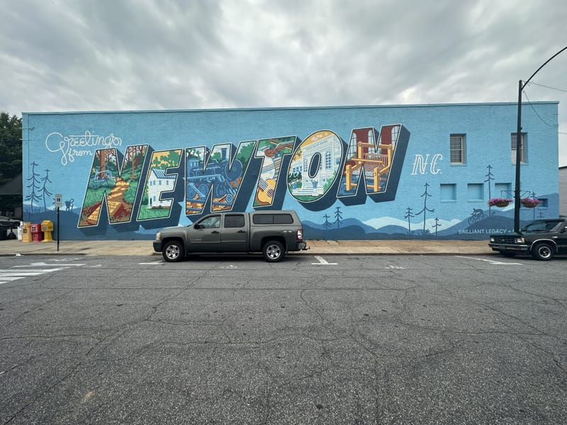 mural in Newton by artist unknown.