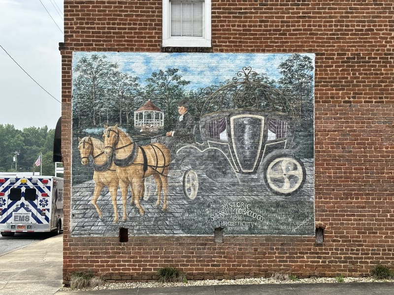 mural in Catawba by artist unknown.