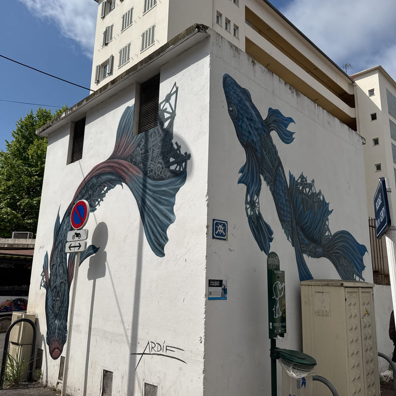 mural in Antibes by artist Ardif.