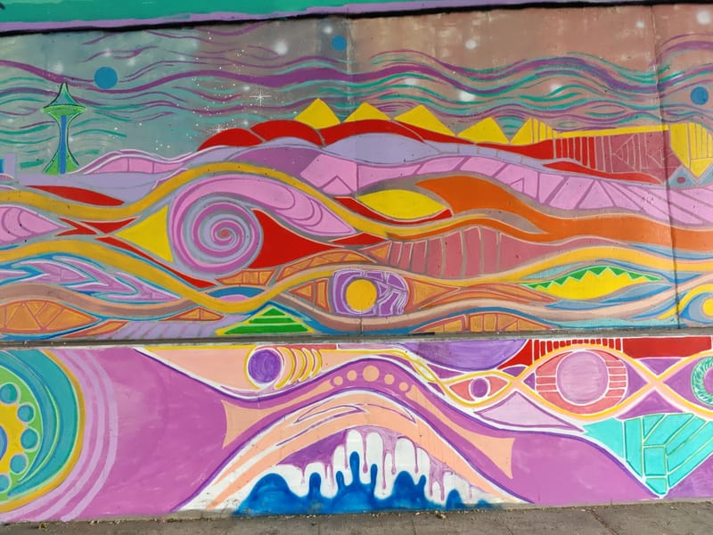 mural in Seattle by artist unknown.