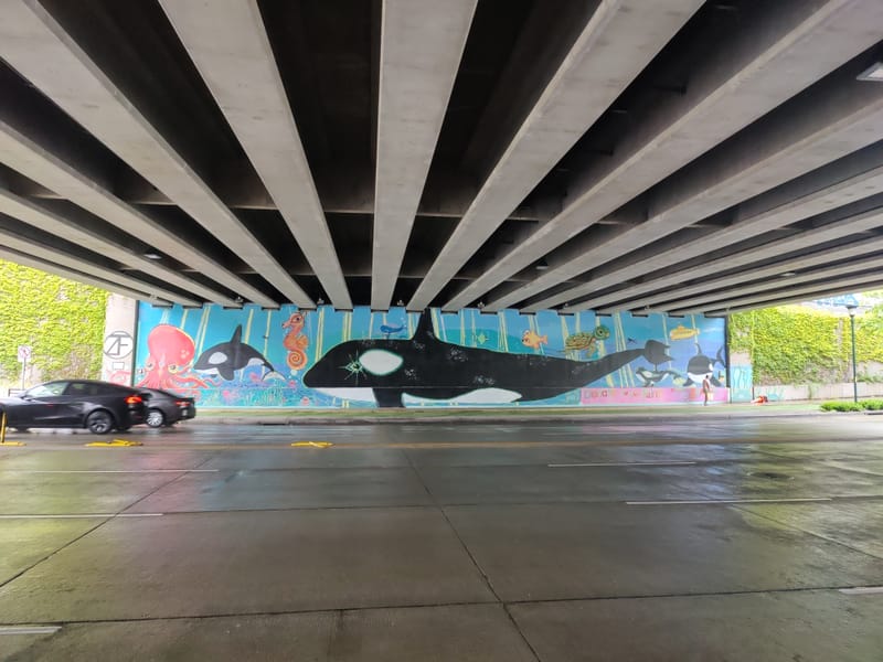 mural in Seattle by artist unknown.