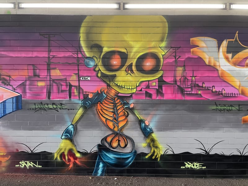 mural in Hamburg by artist Luke Graffiti.