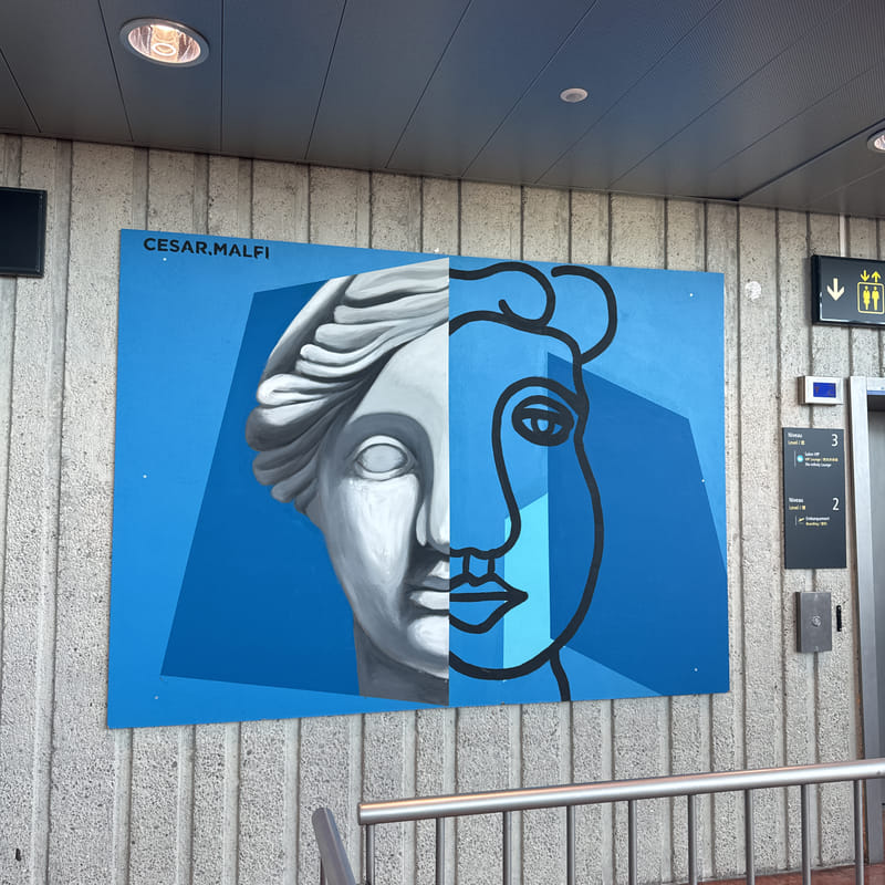 mural in Nice by artist César Malfi.