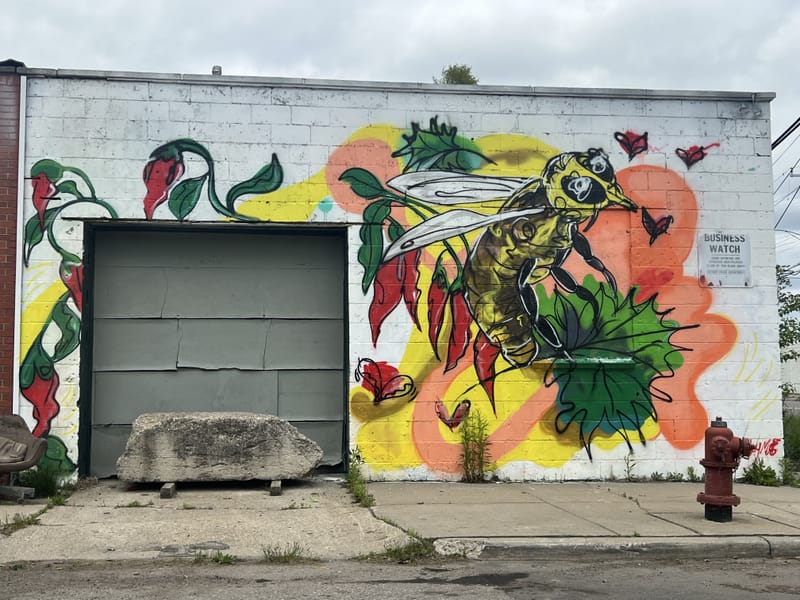 mural in Detroit by artist Ashley McFadden.