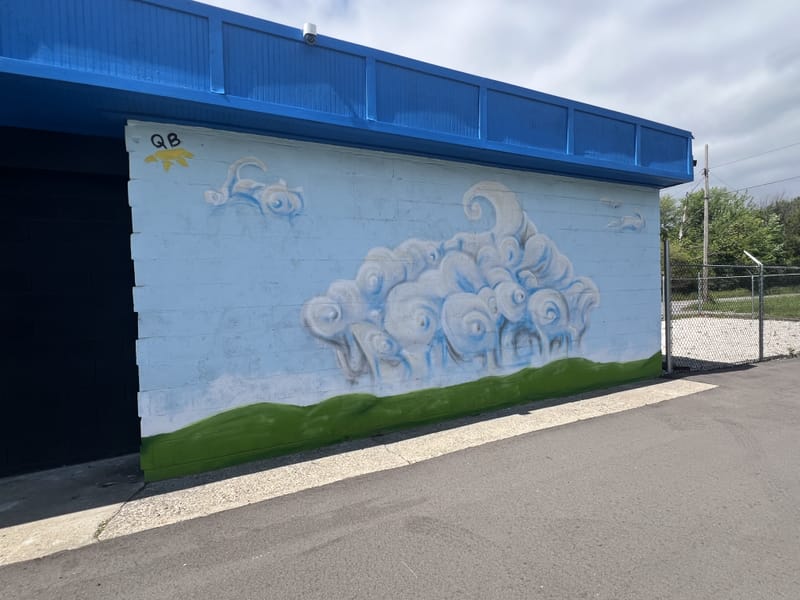 mural in Detroit by artist unknown.