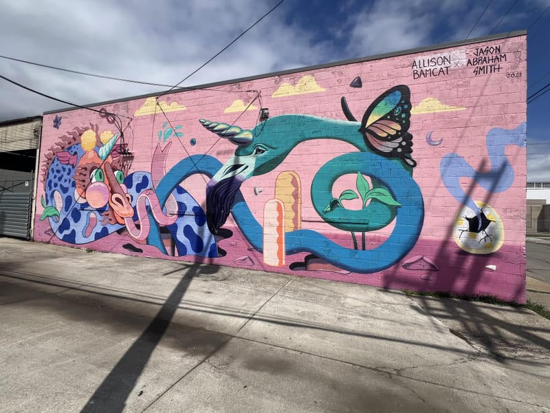 mural in Hamtramck by artist Jason Abraham Smith.