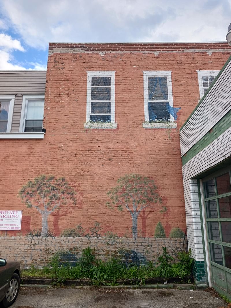 mural in Champaign by artist Glen C Davies.