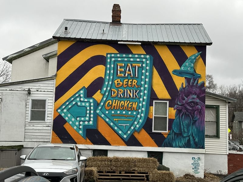 mural in Ithaca by artist Brittany Johnson.