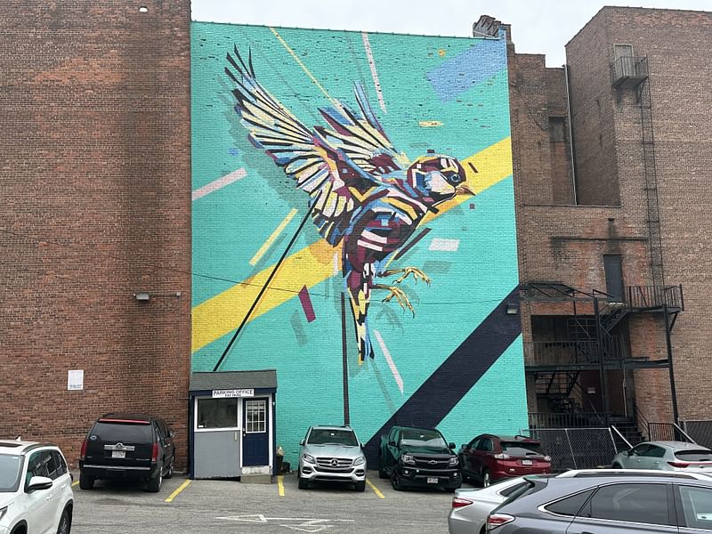 mural in Worcester by artist Arlin Graff.