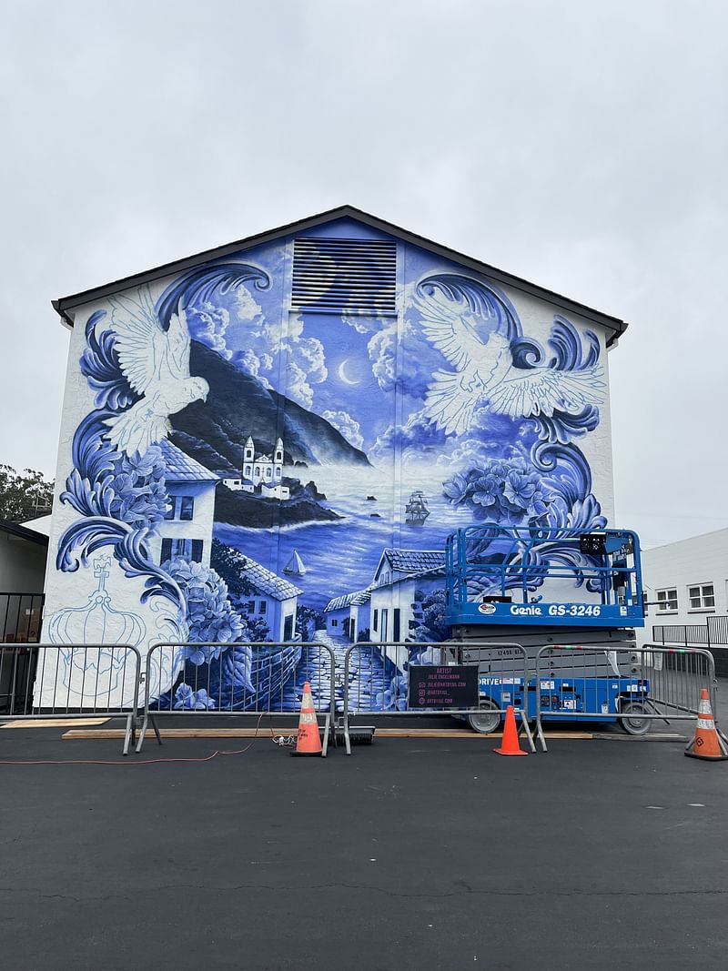 mural in Half Moon Bay by artist Julie Engelmann.