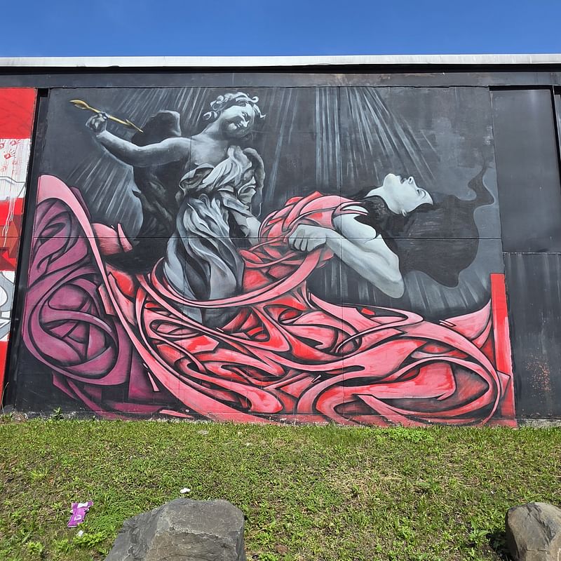 mural in Jersey City by artist Zimer.