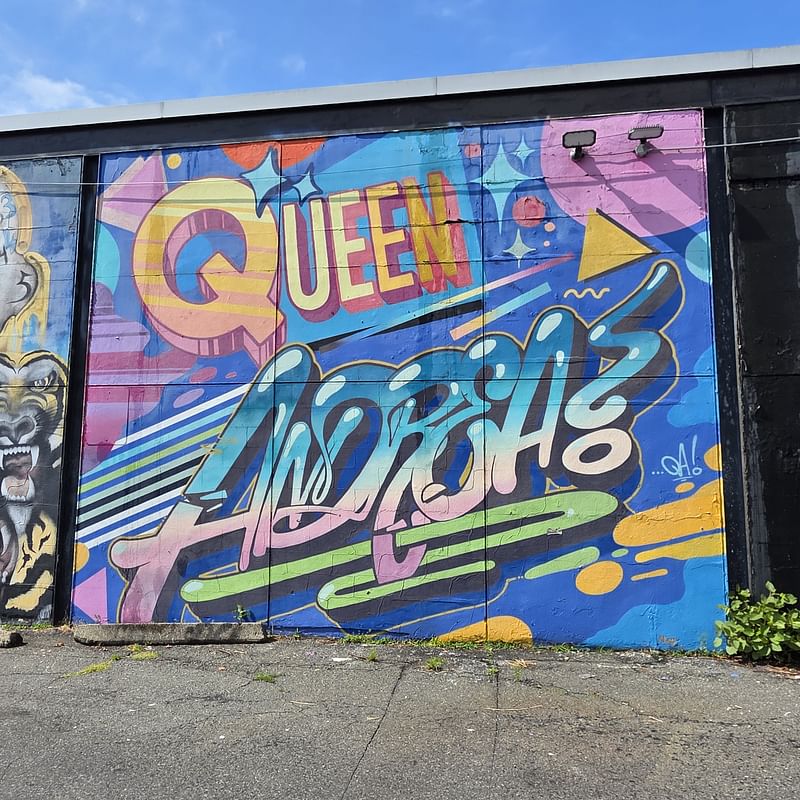 mural in Jersey City by artist Queen Andrea.